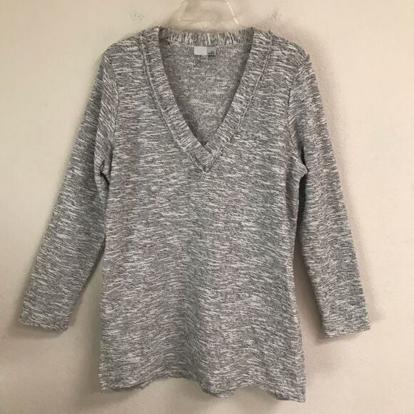 14th & Union Sweaters - 14th & Union gray V-neck tunic sweater XL